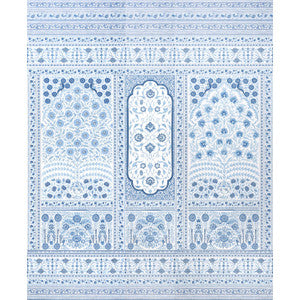 Montecito Indigo 5015830 by Schumacher Wallpaper