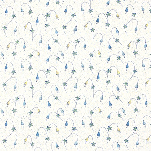 Lolly Floral Blues 5015750 by Schumacher Wallpaper