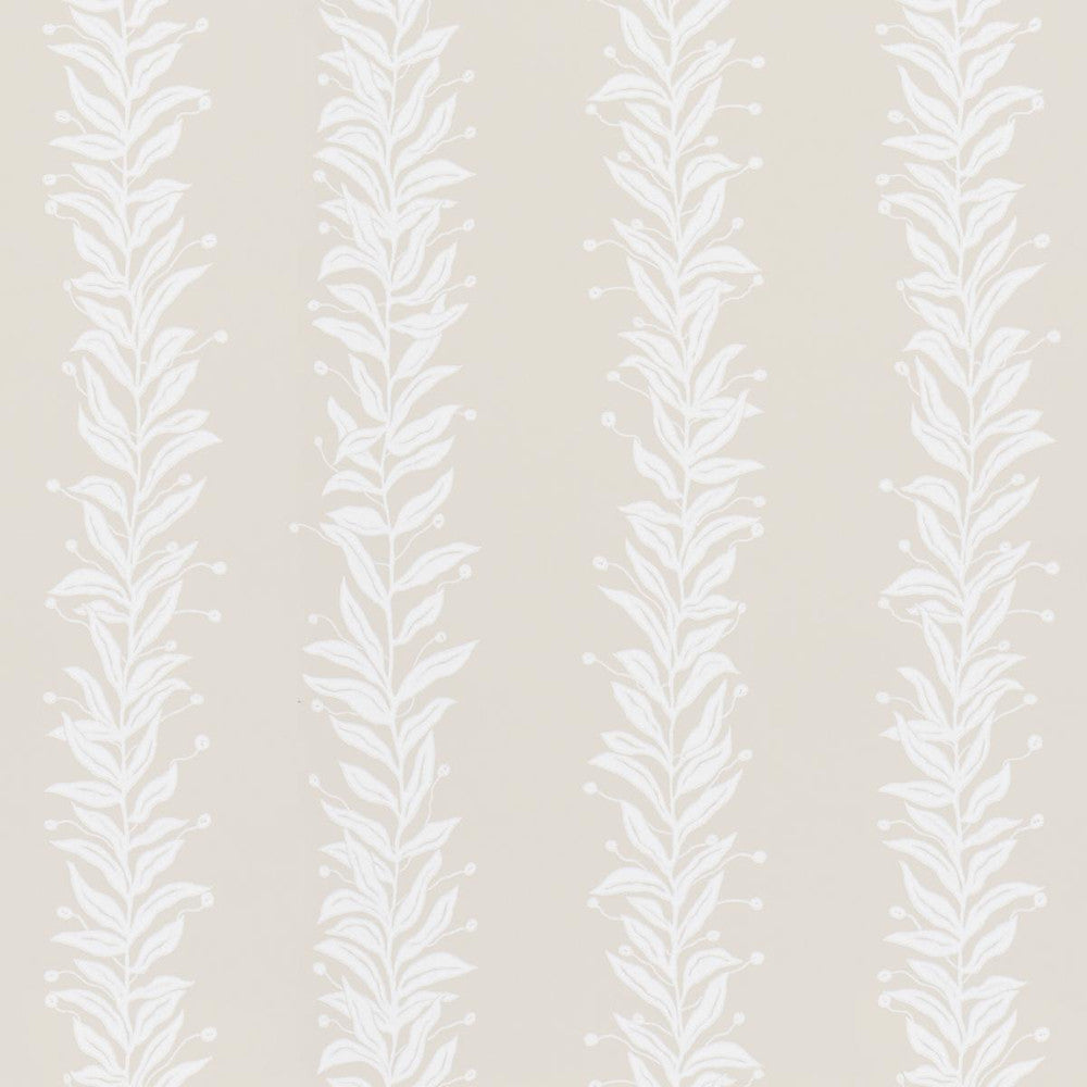 Tendril Stripe Natural 5015491 by Schumacher Wallpaper Marian Mcevoy 27.0" - Fabric Carolina -