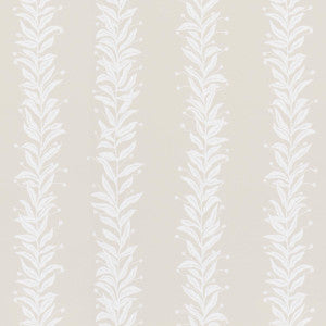 Tendril Stripe Natural 5015491 by Schumacher Wallpaper