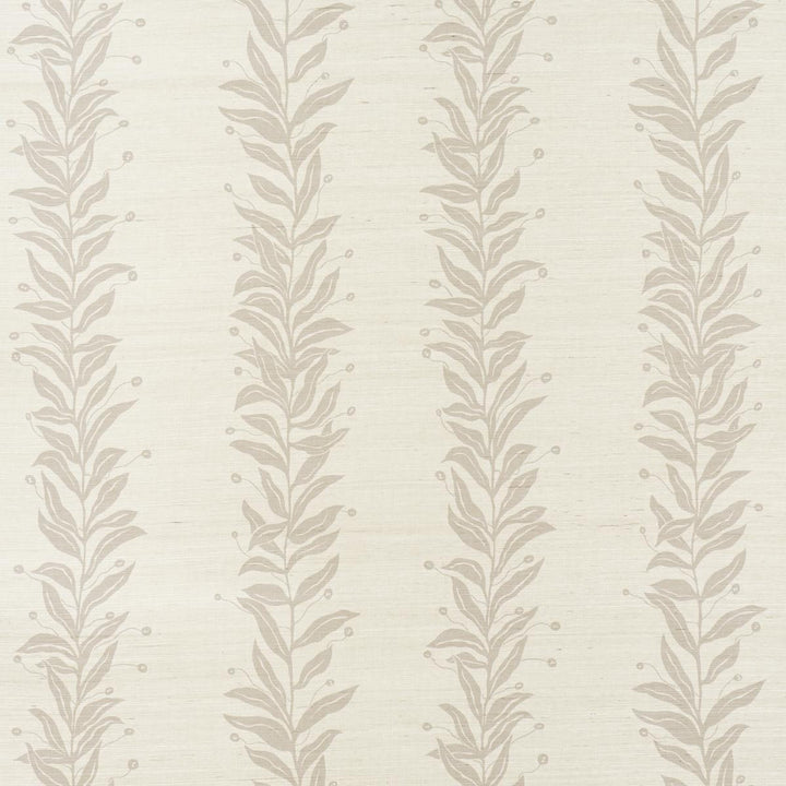 Tendril Stripe Sisal Natural 5015561 by Schumacher Wallpaper Marian Mcevoy 17.0" - Fabric Carolina -