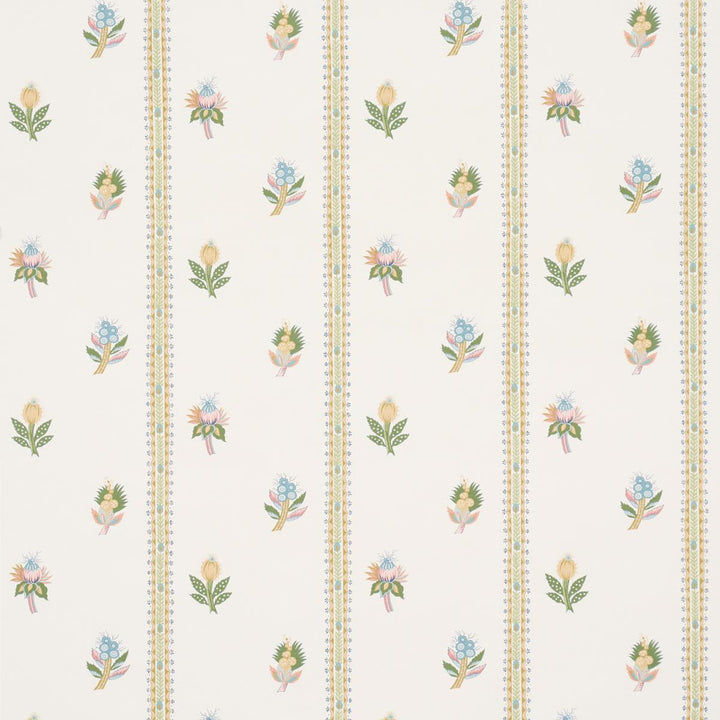 Les Fleurs Exotiques Citron 5015661 by Schumacher Wallpaper Domino Effect 27.0" - Fabric Carolina -