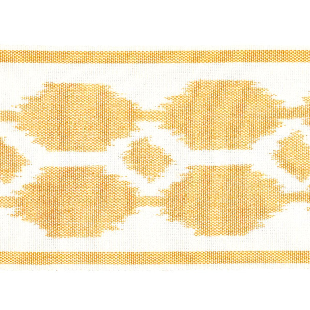 Telia Tape Ochre 73696 by Schumacher Trim Ikats 3.5" - Fabric Carolina -