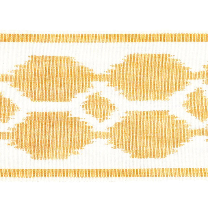 Telia Tape Ochre 73696 by Schumacher Trim Ikats 3.5" - Fabric Carolina -