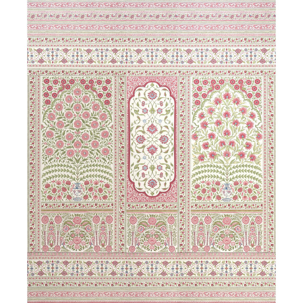 Montecito Red 5015831 by Schumacher Wallpaper Mark D. Sikes 135.0" - Fabric Carolina -