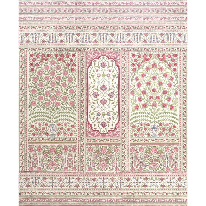Montecito Red 5015831 by Schumacher Wallpaper Mark D. Sikes 135.0" - Fabric Carolina -