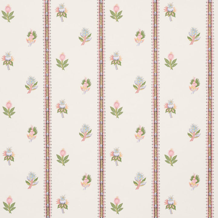 Les Fleurs Exotiques Antique Rose 5015660 by Schumacher Designer Wallpaper Domino Effect 27.0" - Swanky Fabrics -