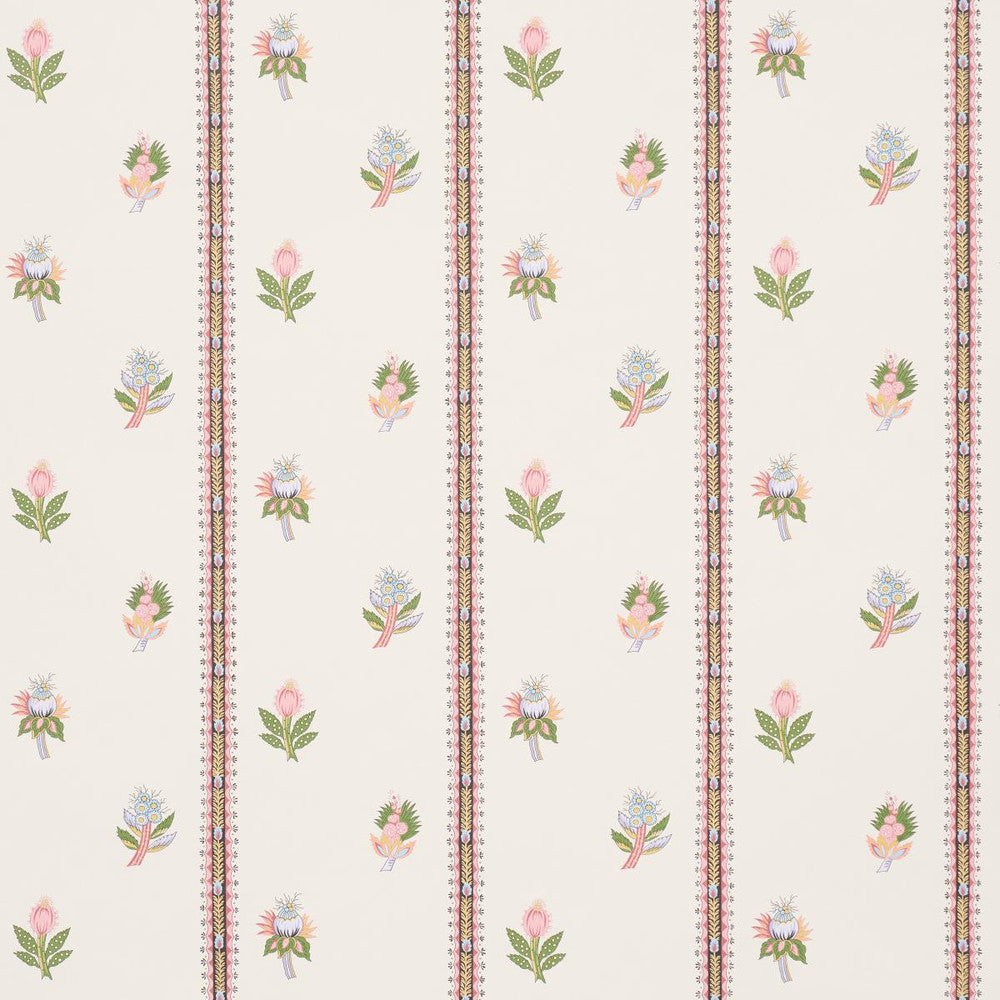 Les Fleurs Exotiques Antique Rose 5015660 by Schumacher Wallpaper Domino Effect 27.0" - Fabric Carolina -