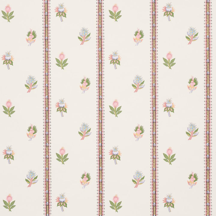 Les Fleurs Exotiques Antique Rose 5015660 by Schumacher Wallpaper Domino Effect 27.0" - Fabric Carolina -