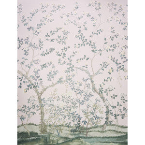 Madame De Pompadour Panel Blush 181571 by Schumacher Fabric