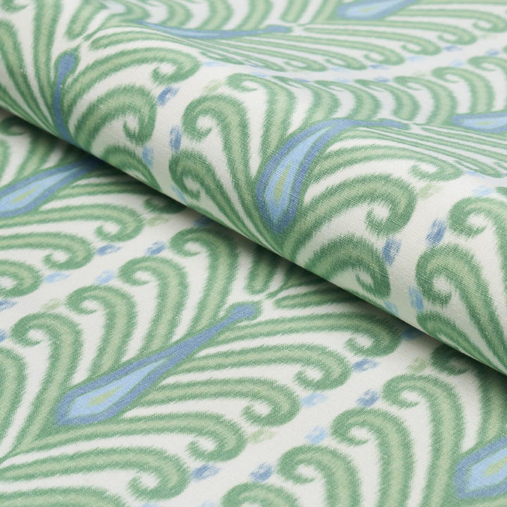 Augustine Ikat Leaf 181271 by Schumacher Fabric Ikats 10.75" - Fabric Carolina -