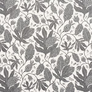 Polka Dot Jungle Black & Cream 5015462 by Schumacher Wallpaper