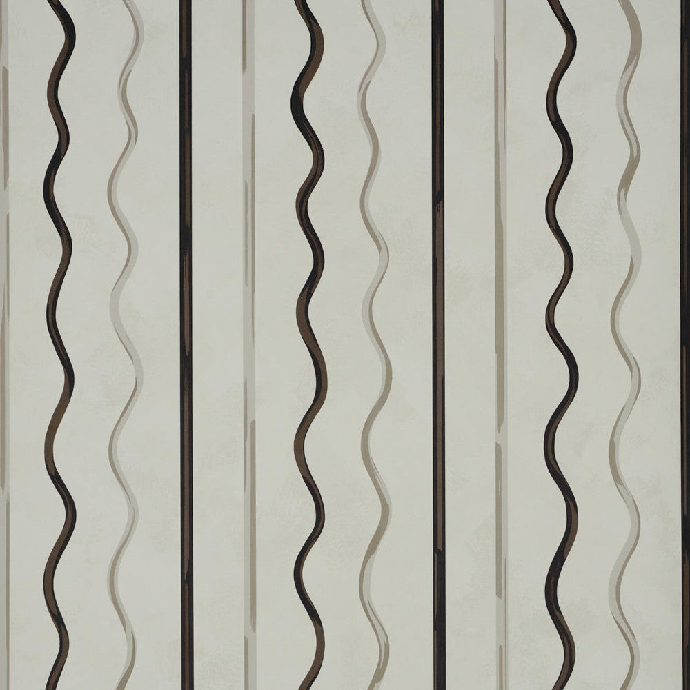 Affogato Ivory & Carbon 5015571 by Schumacher Wallpaper Backdrop 27.0" - Fabric Carolina -