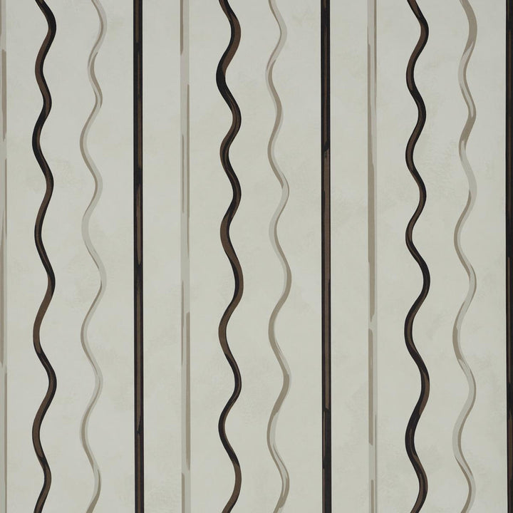 Affogato Ivory & Carbon 5015571 by Schumacher Wallpaper Backdrop 27.0" - Fabric Carolina -