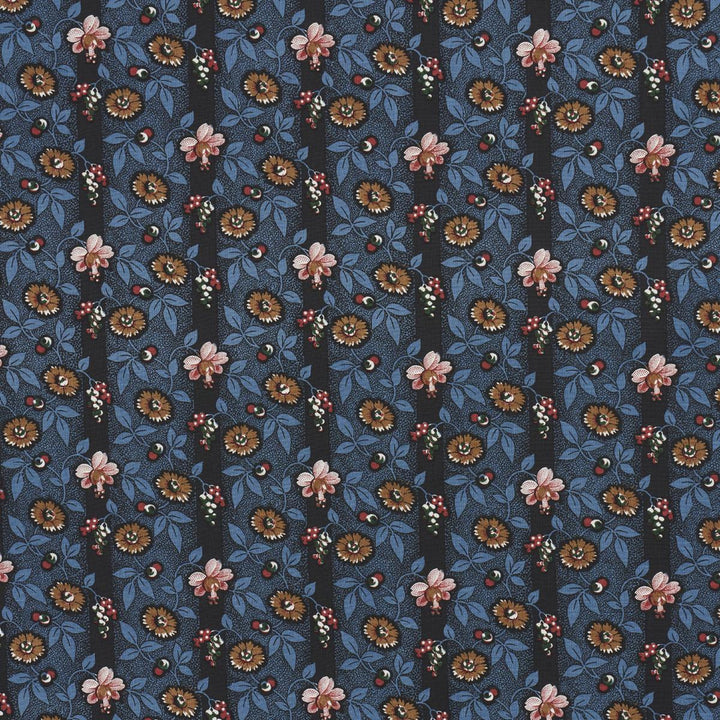 La Rue Stripe Midnight 181700 by Schumacher Fabric Le Max 6.0" - Fabric Carolina -