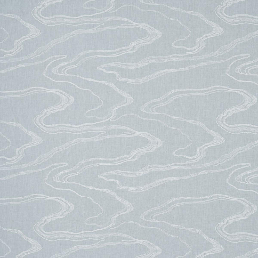 Desert Wind Embroidery Arctic 83520 by Schumacher Designer Fabric Earth And Sky 26.0" - Swanky Fabrics -