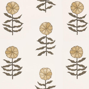 Pretty Petals Neutral 5015450 by Schumacher Wallpaper