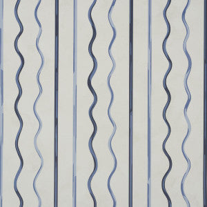 Affogato Cornflower & Deep Navy 5015572 by Schumacher Wallpaper