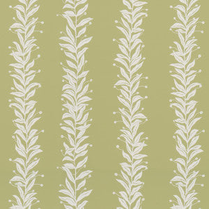 Tendril Stripe Olive 5015492 by Schumacher Wallpaper