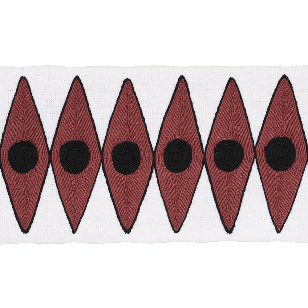 Backgammon Tape Red 181221 by Schumacher Trim Mary Mcdonald - Fabric Carolina -
