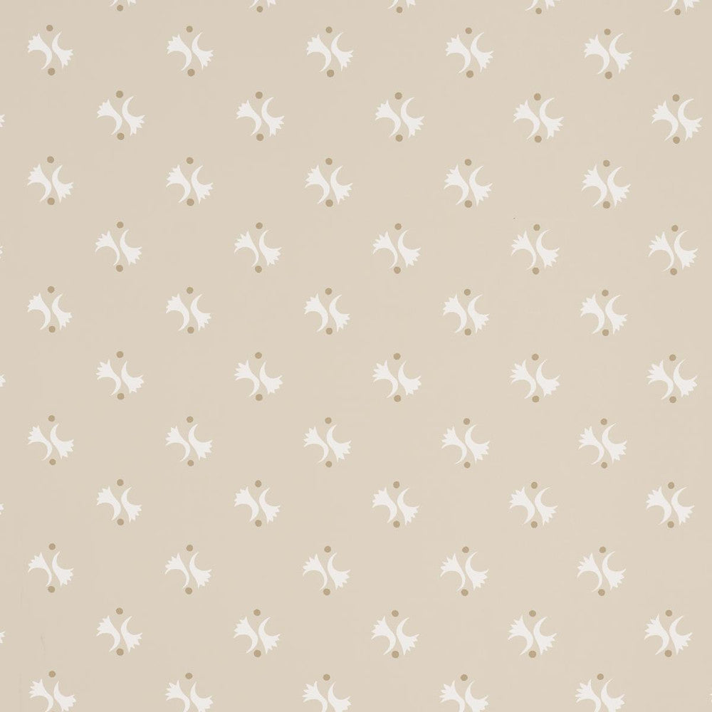 Lavigne Natural 5015731 by Schumacher Designer Wallpaper Domino Effect 12.62" - Swanky Fabrics -
