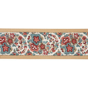 Ines Paisley Rouge & Noir 84441 by Schumacher Trim