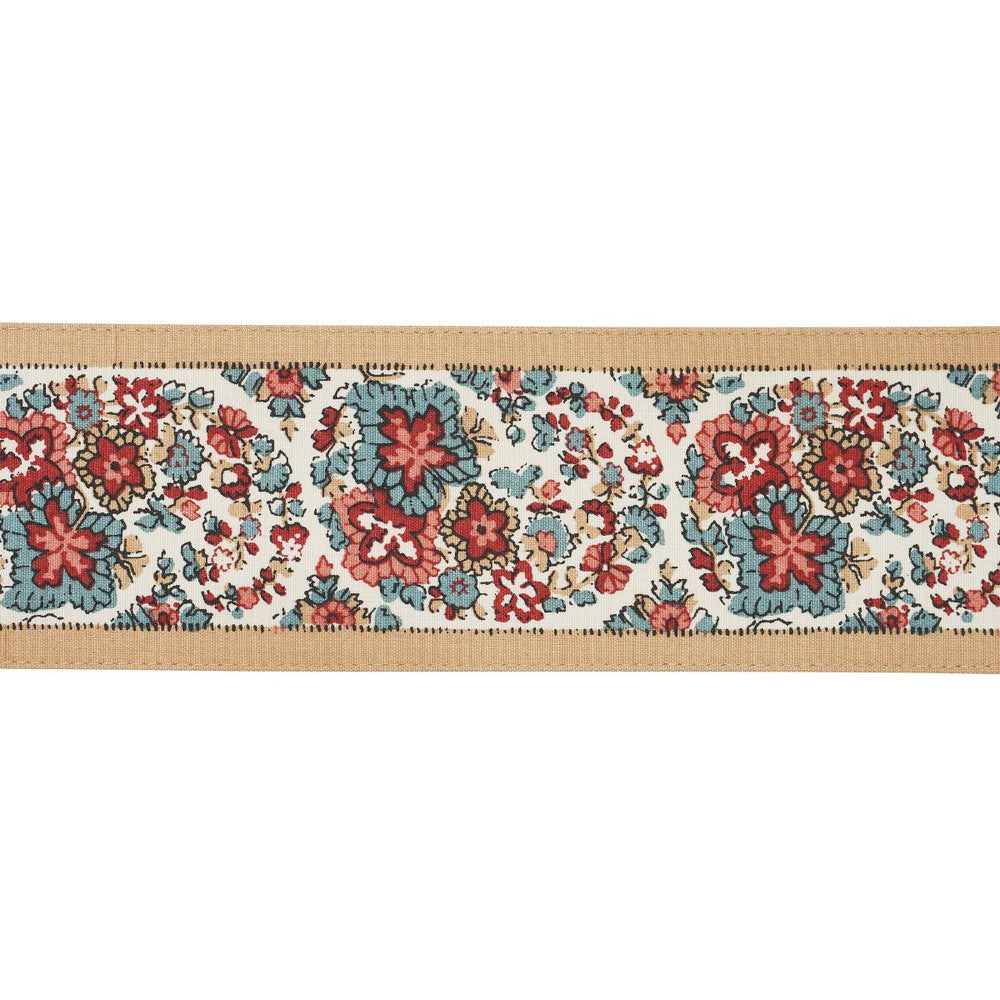 Ines Paisley Rouge & Noir 84441 by Schumacher Trim Le Max - Fabric Carolina -