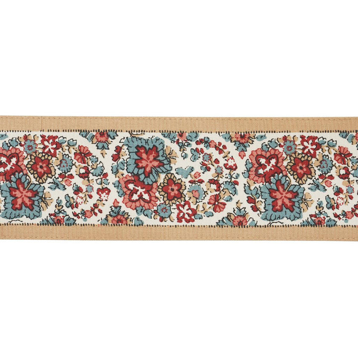 Ines Paisley Rouge & Noir 84441 by Schumacher Trim Le Max - Fabric Carolina -