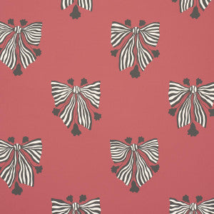 Bow-Wow-Wow Red 5015471 by Schumacher Wallpaper