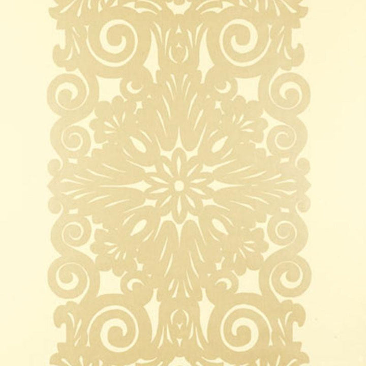 Graphic Panel Stripe Champagne Shimmer 5003203 by Schumacher Wallpaper 27.0" - Fabric Carolina -
