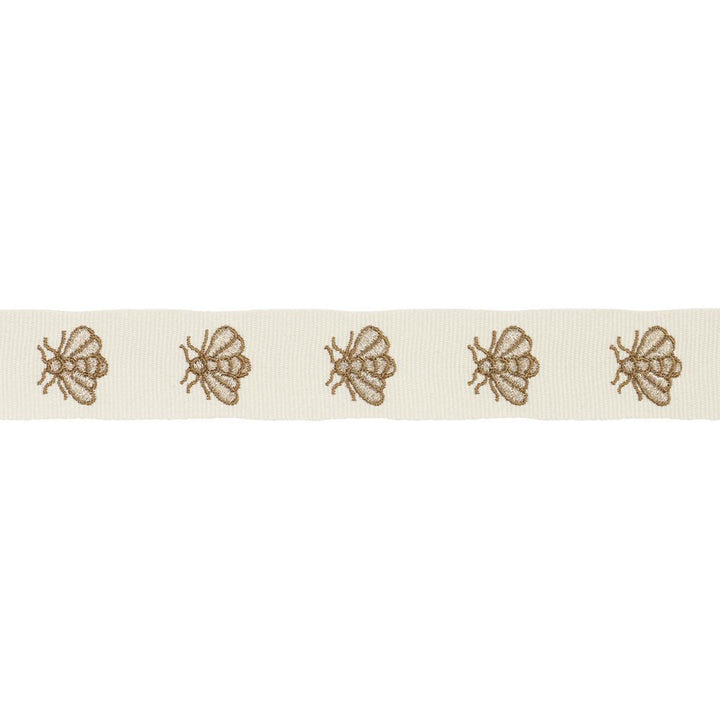 Hubert'S Bees Tape Ivory & Gold 83532 by Schumacher Trim Le Max - Fabric Carolina -