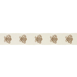 Hubert'S Bees Tape Ivory & Gold 83532 by Schumacher Trim