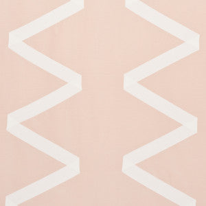 Legere Silk Linen Applique Ivory On Blush 69693 by Schumacher Fabric
