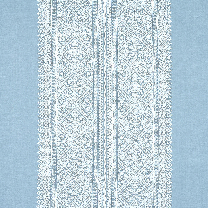 Toledo Chambray 69733 by Schumacher Fabric RHAPSODY IN BLUE COTTON 40% LINEN 34% INDIA MARTINDALE 12,500 RUBS </p><p>Repeat: Horizontal: 26" (66CM) and Vertical: 4 1/5" (11CM) 52 - Fabric Carolina -