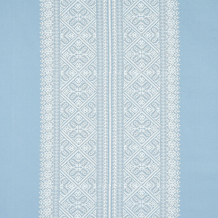 Toledo Chambray 69733 by Schumacher Fabric RHAPSODY IN BLUE COTTON 40% LINEN 34% INDIA MARTINDALE 12,500 RUBS </p><p>Repeat: Horizontal: 26" (66CM) and Vertical: 4 1/5" (11CM) 52 - Fabric Carolina -