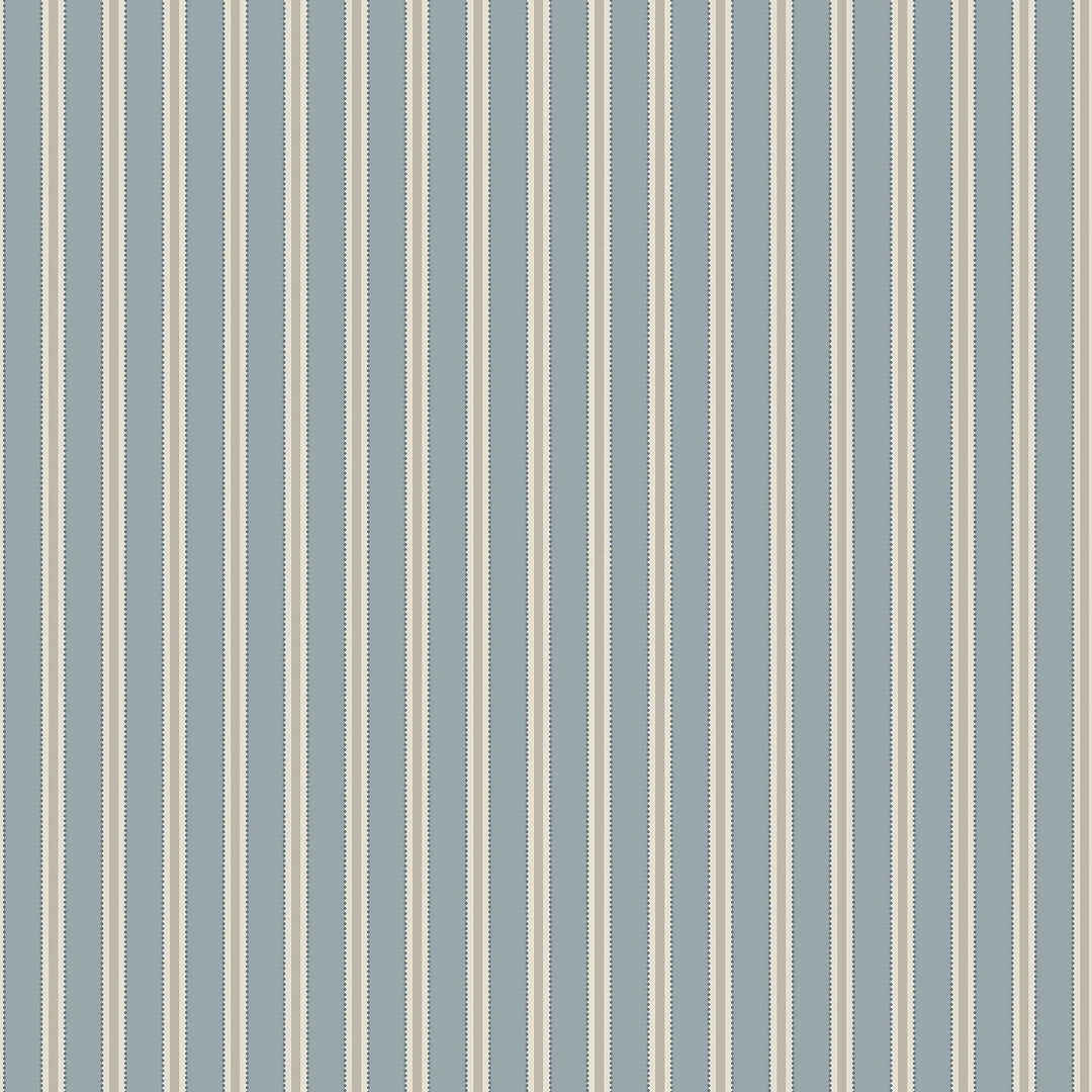 Pärlrand - Blue by Schumacher Wallcovering