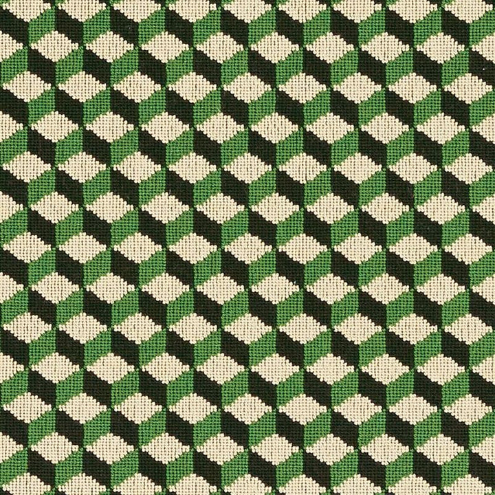 Atwood Vert 69850 by Schumacher Fabric Essentials-Small-Scale-Upholstery-Fabrics 95% Cotton, 5% Polyester Wyzenbeek 50,000 Horizontal: 5/8- and Vertical: 1.625 55 - Fabric Carolina -