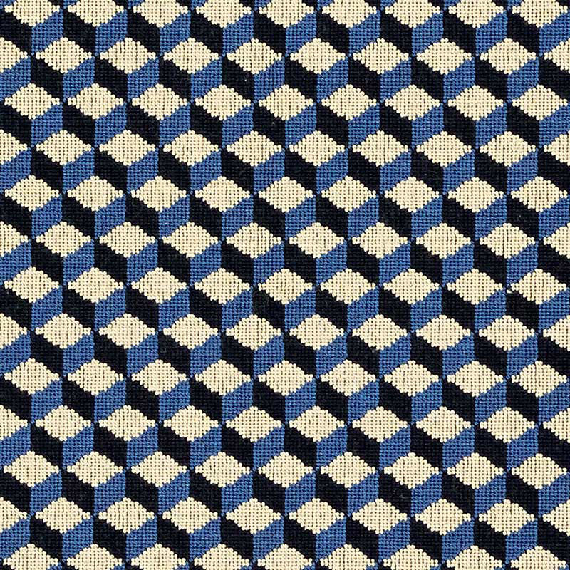 Atwood Cobalt 69851 by Schumacher Fabric Schumacher Fabric Atwood Cobalt 69851Fabric COTTON 95% BELGIUM </p><p>Repeat: H: HORZ. 5/8" (2CM) , V: VERT. 1 5/8" (4CM) 55 - Fabric Carolina -