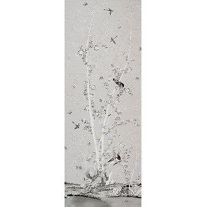 Brighton Pavilion Panel Black & White 176022 by Schumacher Fabric