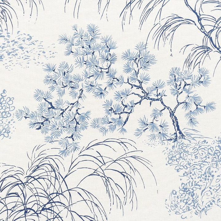 Mori Porcelain 177020 by Schumacher Fabric Mingei 53.5" - Fabric Carolina -