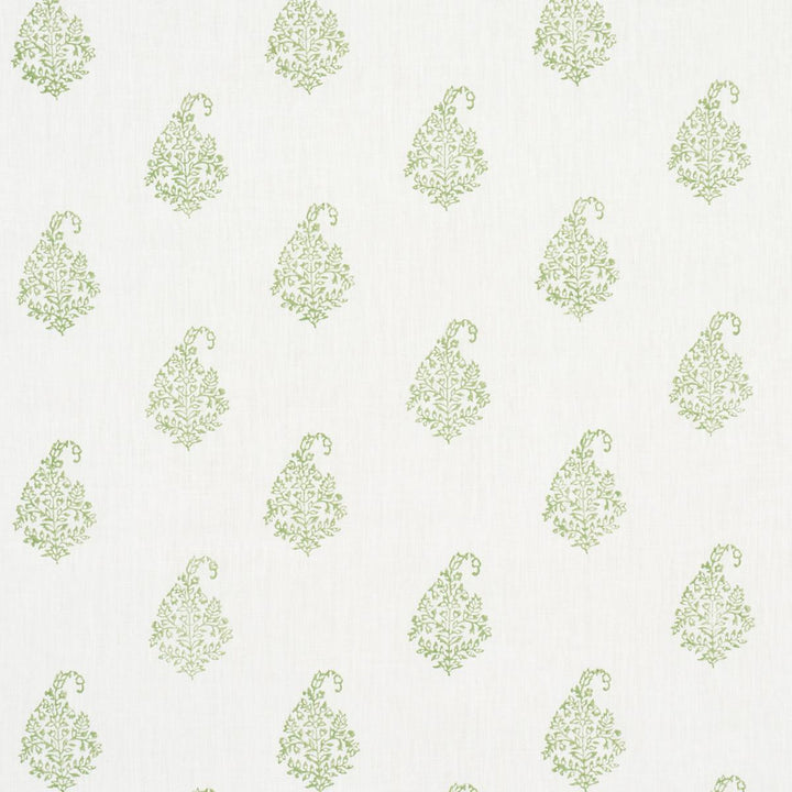Kerala Paisley Leaf 181351 by Schumacher Fabric Jacaranda 6.5" - Fabric Carolina -
