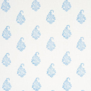 Kerala Paisley Blue 181352 by Schumacher Fabric