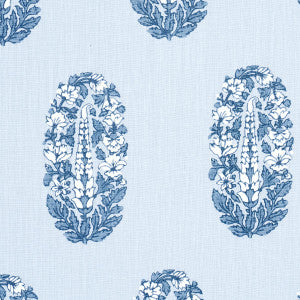 Askandra Flower Chambray 181360 by Schumacher Fabric