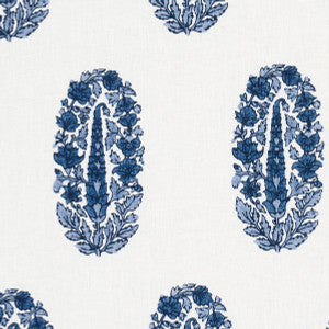 Askandra Flower Delft 181361 by Schumacher Fabric