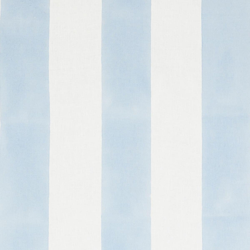 Wide Hand Block Stripe Blue 181810 by Schumacher Fabric Molly Mahon 10.75" - Fabric Carolina -