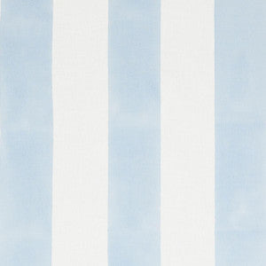 Wide Hand Block Stripe Blue 181810 by Schumacher Fabric