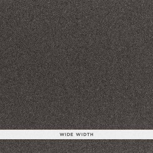Chester Wool Sidewall Charcoal 5006295 by Schumacher Wallpaper