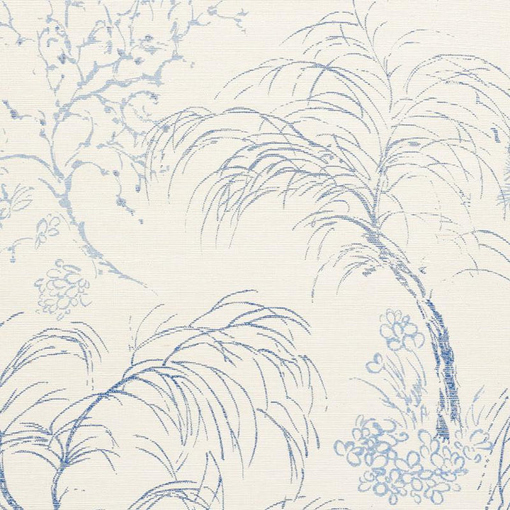Mori Sisal Porcelain 5008750 by Schumacher Wallpaper Mingei 34.0" - Fabric Carolina -