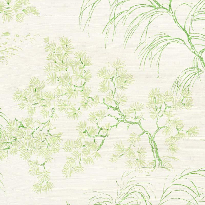 Mori Sisal Leaf 5008751 by Schumacher Designer Wallpaper Mingei 34.0" - Swanky Fabrics -
