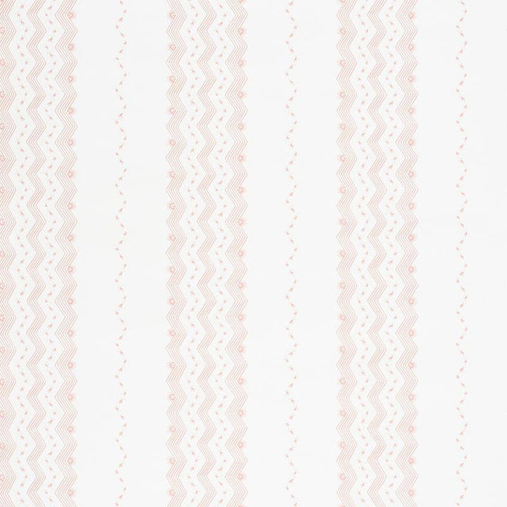 Nauset Stripe Blush 5009742 by Schumacher Designer Wallpaper Chambray 18.0" - Swanky Fabrics -